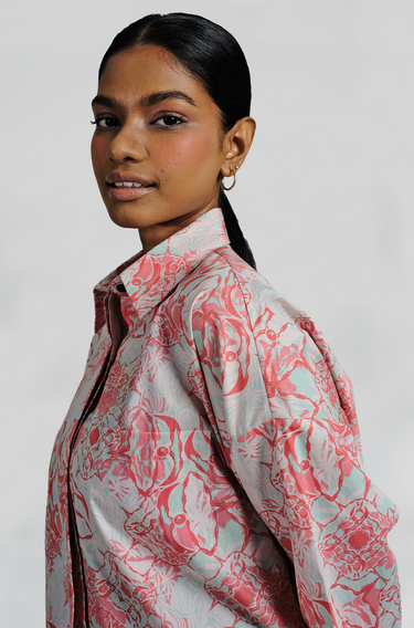 Miranda Top Wau in Hot Coral