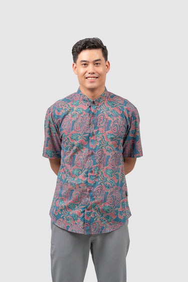 Maharaja Slim Fit Fortune Bloom in Blue Heaven