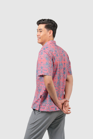 Maharaja Modern Fit Peony Rider in Pink Cosmos