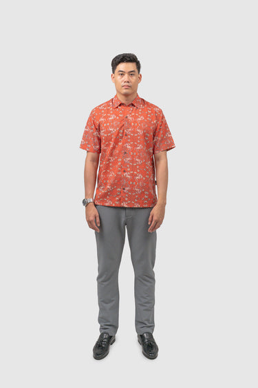 Maharaja Modern Fit Windstep in Red