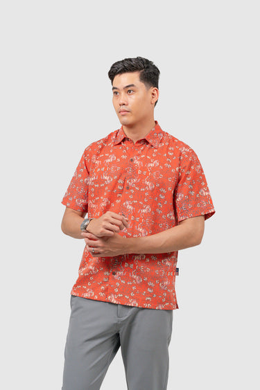 Maharaja Modern Fit Windstep in Red