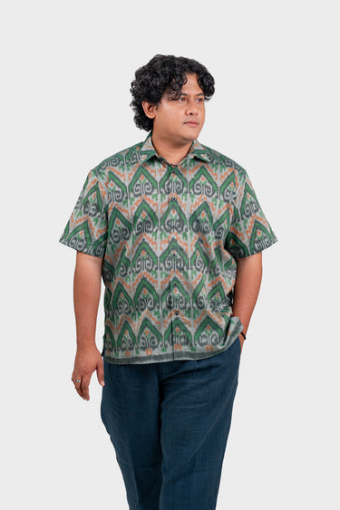 IKKAT Modern Fit in Lush Sequence
