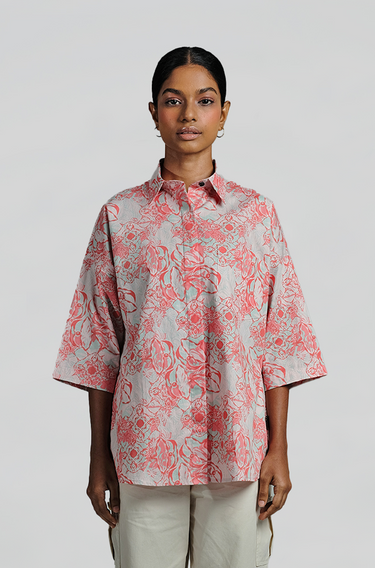 Miranda Top Wau in Hot Coral