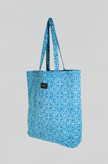 Artisanal Canvas Tote Bag in Petals