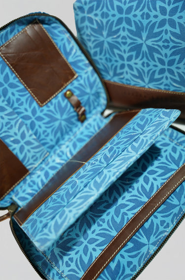 Artisanal Canvas Organizer in Petals