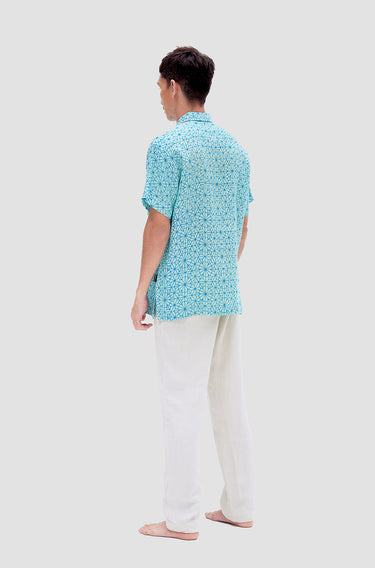 My Linen Estoille Star - Aqua Turqoise