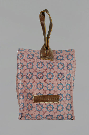 Artisanal Canvas Lunch Bag in Dahlia