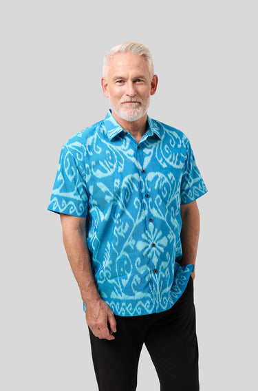 IKKAT Modern Fit in Hawaiian Ocean