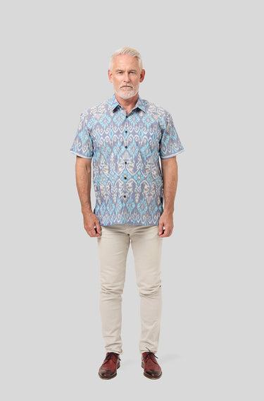 IKKAT Modern Fit in Alaskan Blue