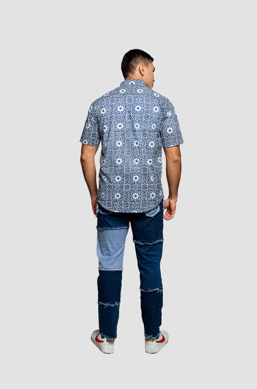 Kapten Batik X Enrich Slim Fit in Blue Color - GOTS Certified Organic Cotton