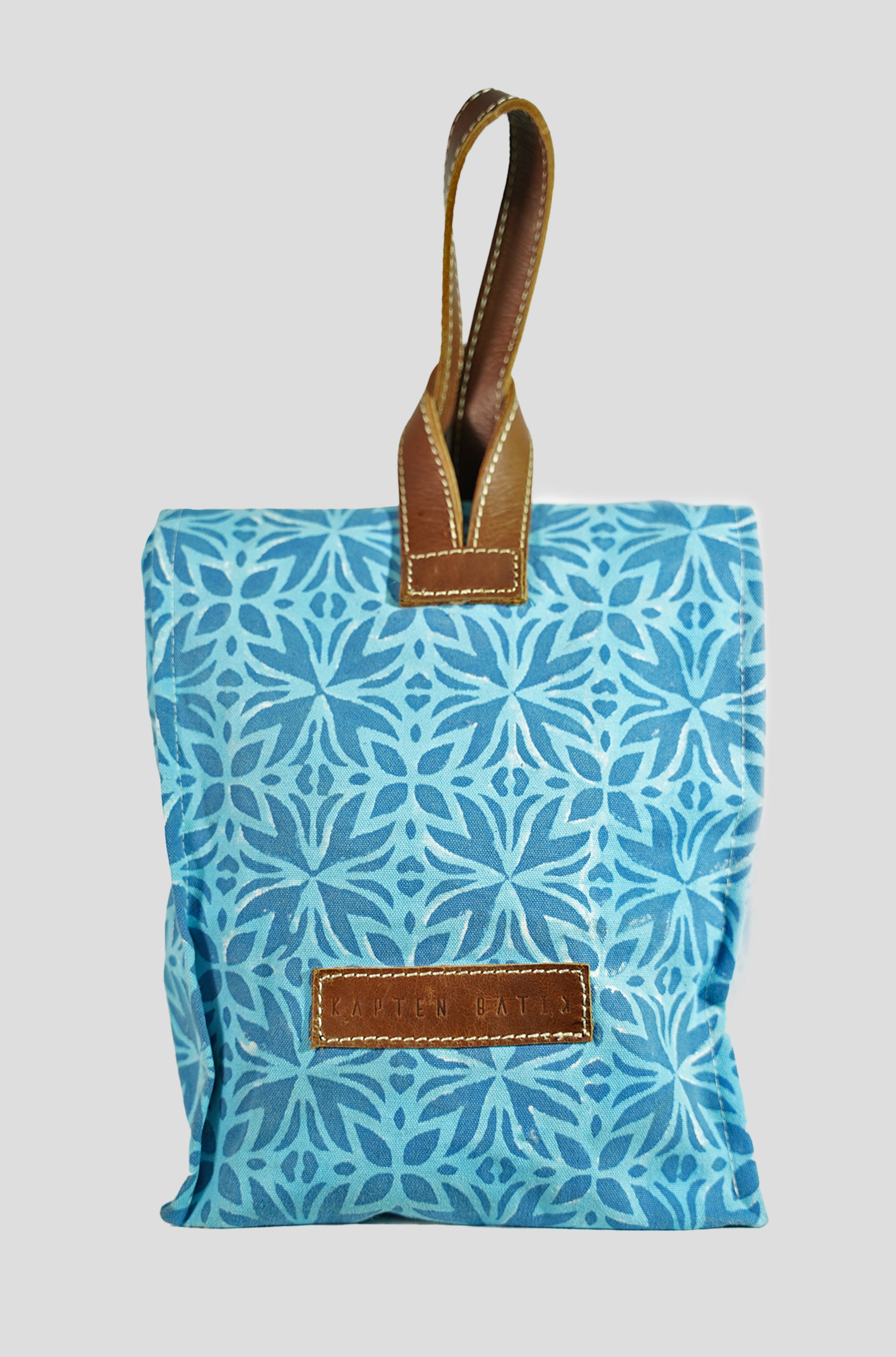 Artisanal Canvas Lunch Bag in Petals – Kapten Batik MY - Main Image