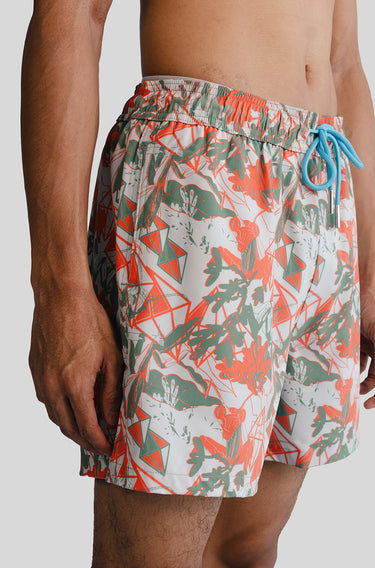 REPREVE ® Pulao Swim Short in Diamond Mantis