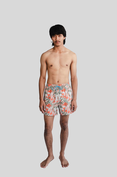 REPREVE ® Pulao Swim Short in Diamond Mantis