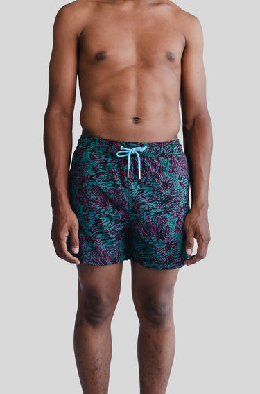 REPREVE ® Pulao Swim Short in Waves Distorted