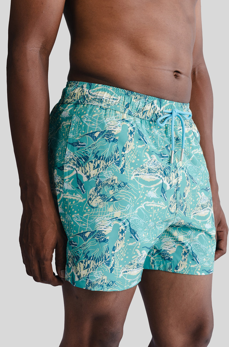 REPREVE ® Pulao Swim Short in Whale Shark