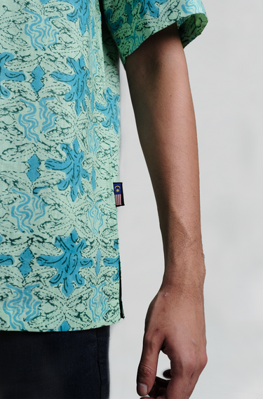 Maharaja Linen Gasing in River Blue