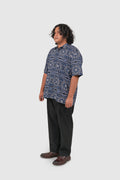 Nusantara Modern Fit Gambus Arabesque in Insignia Blue