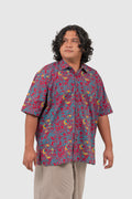 MY Modern Fit Tari Gong in Magenta Flame