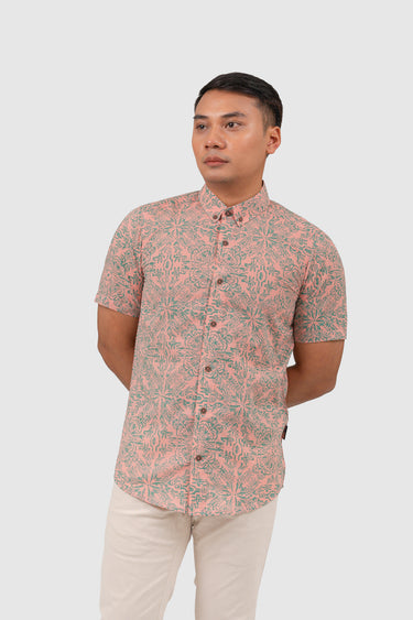 Maharaja Slim Fit Hornbill Harmony in Coral Mint