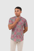 Maharaja Slim Fit NoteScatter in Barberry Green