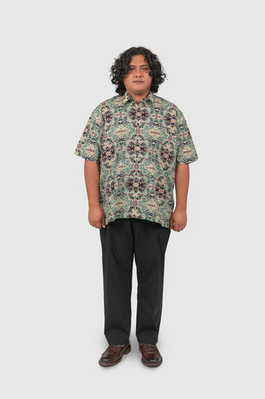 Nusantara Modern Fit Synth in Motion in Asparagus Green