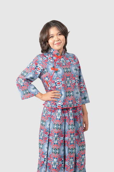 Nusantara Cheongsam Set Feast and Freedom in Viva Magenta