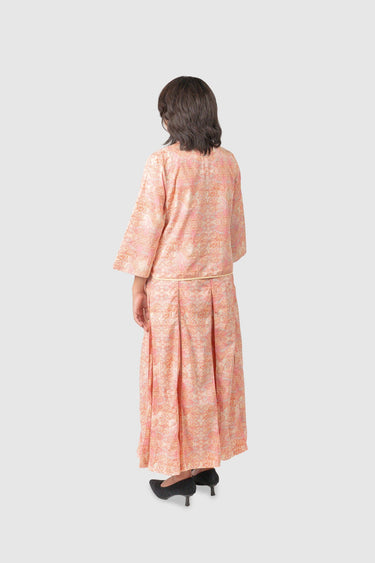 Nusantara Cheongsam Set Tangerine Grace in Geranium