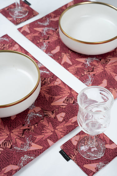 [ONLINE EXCLUSIVE] Set of 2 Artisanal Batik Placemat and coaster