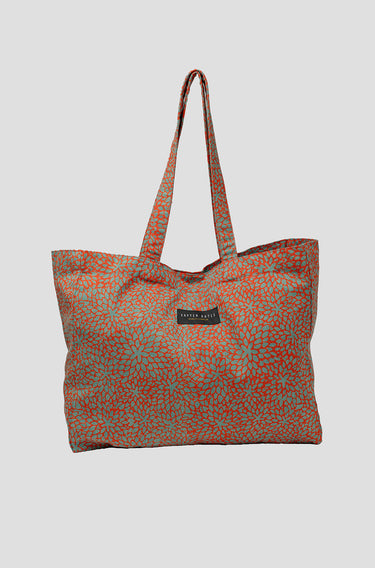 [ONLINE EXCLUSIVE] Artisanal Copper Block Canvas Tote Bag