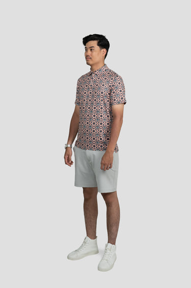 Activewear Polo Shirt - Wau in Abalone Peach
