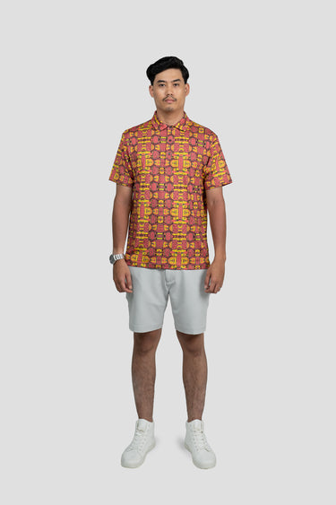 Activewear Polo Shirt - Dangai in Pink Lemonade