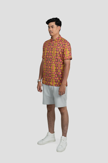Activewear Polo Shirt - Dangai in Pink Lemonade