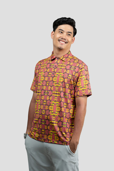 Activewear Polo Shirt - Dangai in Pink Lemonade