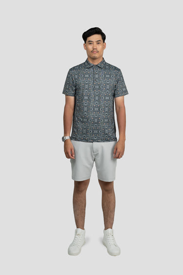 Activewear Polo Shirt - Lidi in Chocolate Chip