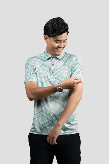 Activewear Polo Shirt - Congkak in Full Moon