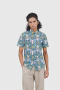 Maharaja Slim Fit Flora Lian in Aurora Blue