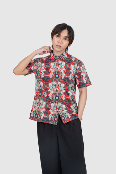 Kapten Batik x Tetris Nusantara Modern Fit in Bougainvillea