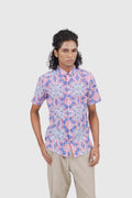 Maharaja Slim Fit Carved Petal in Party Punch