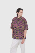 Maharaja Modern Fit Yan Qu in Black Magenta