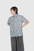 Kapten Batik x Tetris Maharaja Modern Fit Tetris City in Grey
