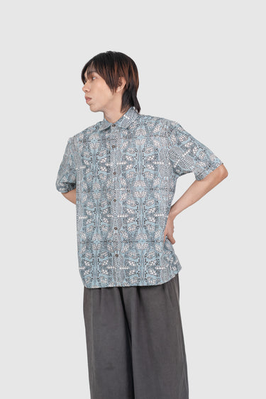 Kapten Batik x Tetris Maharaja Modern Fit Tetris City in Grey