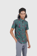 Nusantara Slim Fit Seri Sigar in Proud Peacock