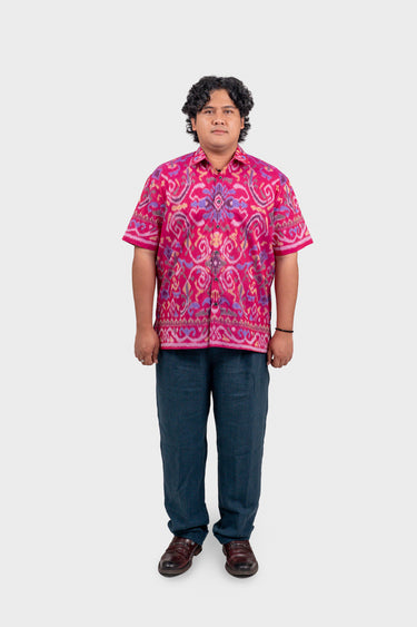 IKKAT Modern Fit in Blooming Threads Pink