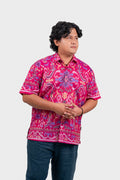 IKKAT Modern Fit in Blooming Threads Pink