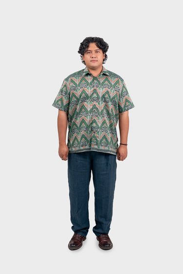 IKKAT Modern Fit in Lush Sequence