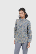 Nusantara Long Sleeve Slim Fit Gendik Melur in Basil