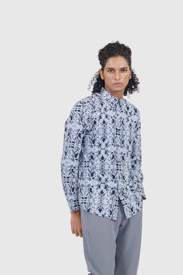 Nusantara Long Sleeve Slim Fit Bayang Permaisuri in Moonless Night