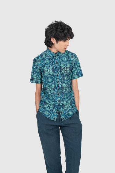 Kapten Batik x Tetris My Slim Fit Console in Deep Forest