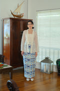 Kapten Batik x Tengku Zatashah Sarong - Dragon Clouds in Teal Mint