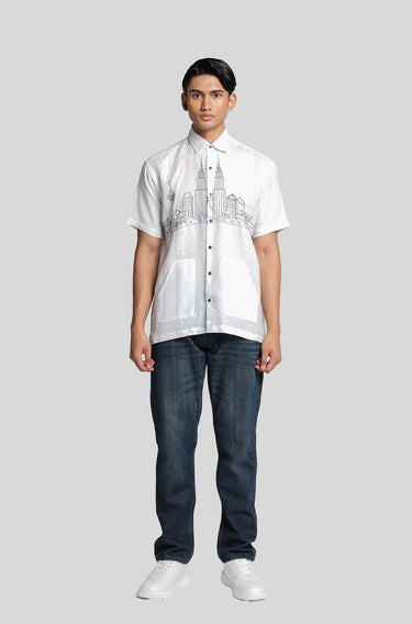 Linen Embroidered KLusion Ballad Blue